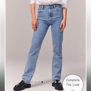 Abercrombie Ultra High Rise 90s Straight Leg Jeans